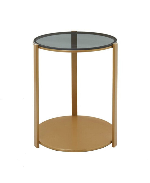 Iron Contemporary Accent Table