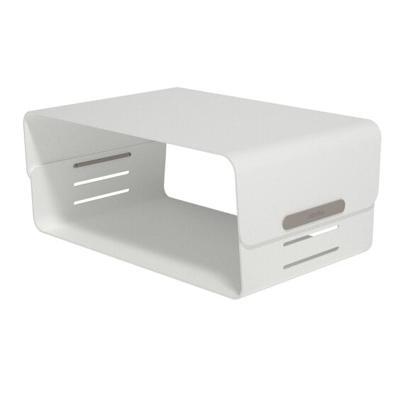 Dataflex Addit Bento® monitor riser - adjustable 120 - Freestanding - 20 kg - Height adjustment - Grey - White
