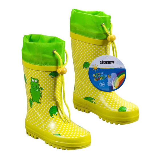 STOCKER Frog Kids Garden Rain Boots