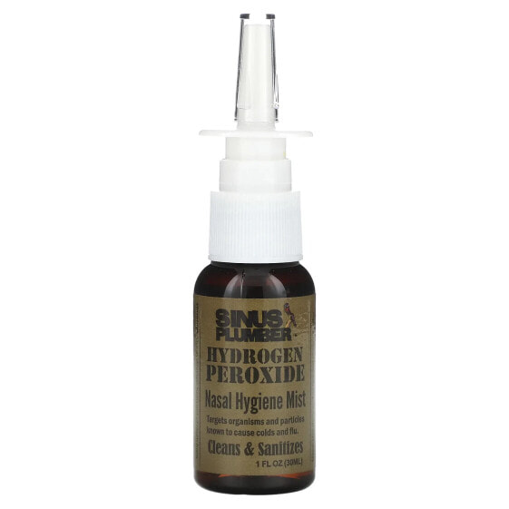 Sinus Plumber, Hydrogen Peroxide Nasal Hygiene Mist, 1 fl oz (30 ml)