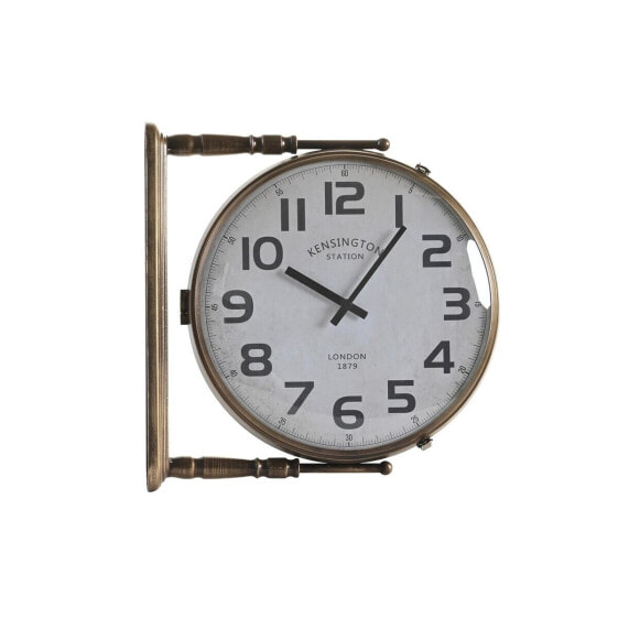 Настенное часы DKD Home Decor Стеклянный Позолоченный Белый Железо (36 x 9 x 38 cm)