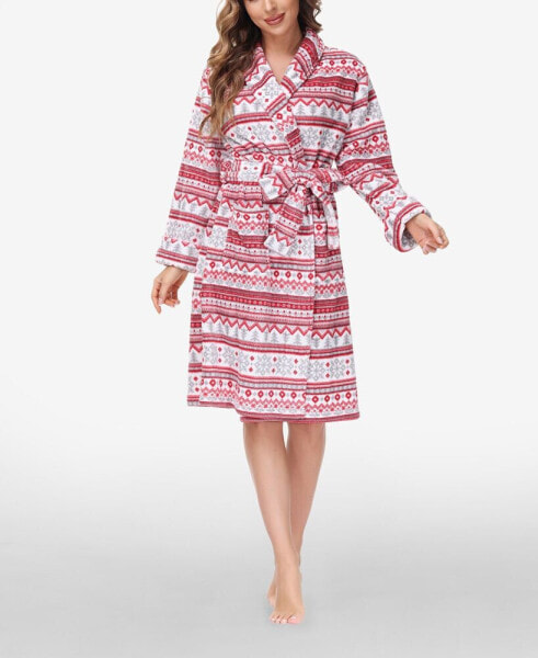 Пижама Beautyrest Printed Plush Robe