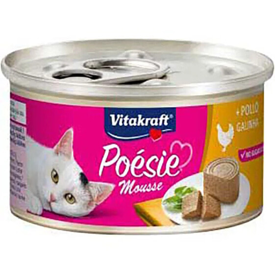 VITAKRAFT Poesie Mousse 85gr cat chicken food 12 units