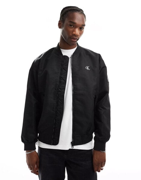 Calvin Klein Jeans bomber jacket in black