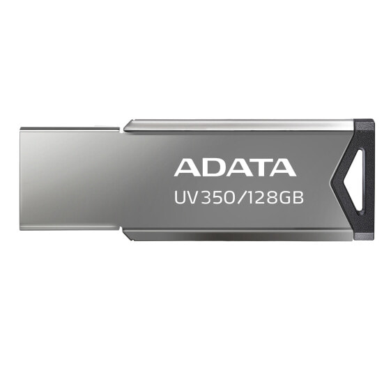 Серебристый USB флеш-накопитель 128 ГБ ADATA UV350 - USB Type-A - 3.2 Gen 1 (3.1 Gen 1) - 100 МБ/с - Без колпачкаруппой数据 > USB флеш-накопителиADATA Technology Co.