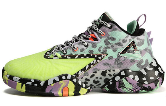 Баскетбольные кроссовки PEAK Lightning 2020 черно-зеленые