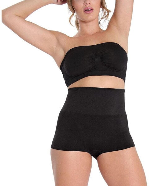 Plus Size High-Waisted Seamless Shaping Boy Shorts