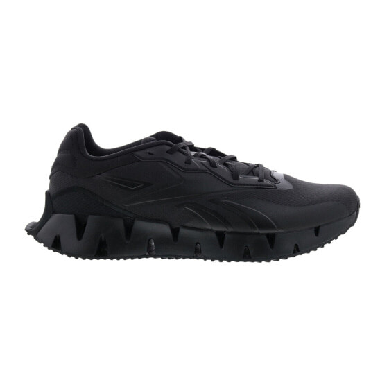 Reebok Zig Dynamica 4 Mens Black Canvas Lace Up Lifestyle Sneakers Shoes