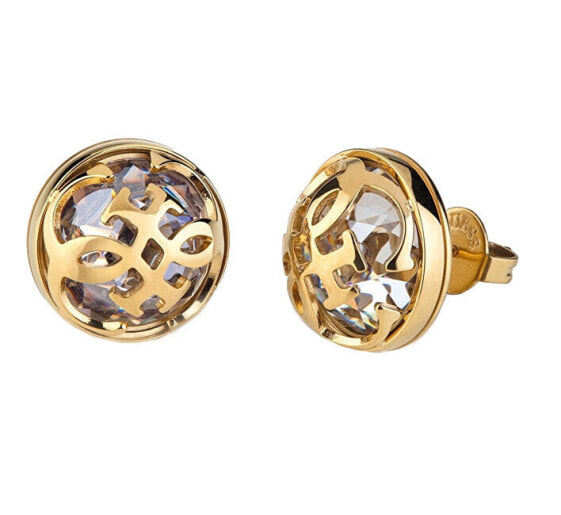 Gold plated stud earrings 4G Logo Boule JUBE01393JWYGT / U