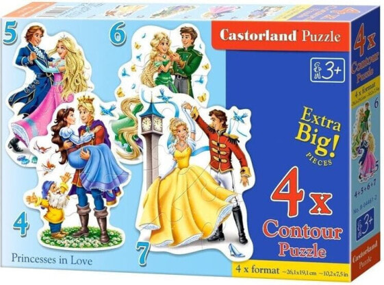 Castorland Puzzle x4 Princesses in Love