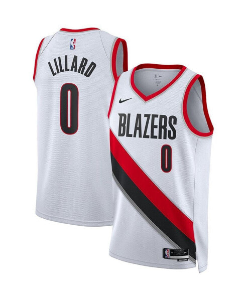 Men's Damian Lillard White Portland Trail Blazers 2022/23 Swingman Jersey - Association Edition