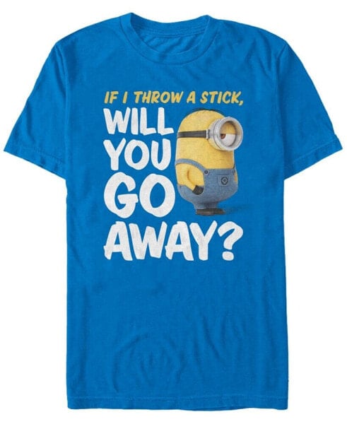 Minions Men's Will You Go Away Short Sleeve T-Shirt