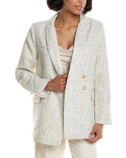 Pascale La Mode Oversized Tweed Wool-Blend Blazer Women's