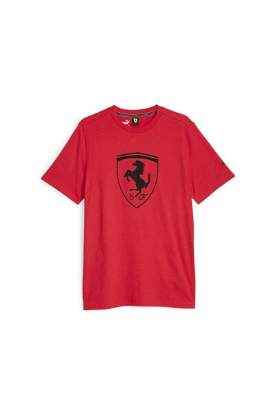 Ferrari Race tonal Big Shield Tee Rosso