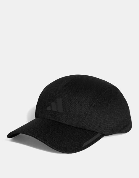 adidas Performance running Aeroready four-pannel mesh cap in white in multi