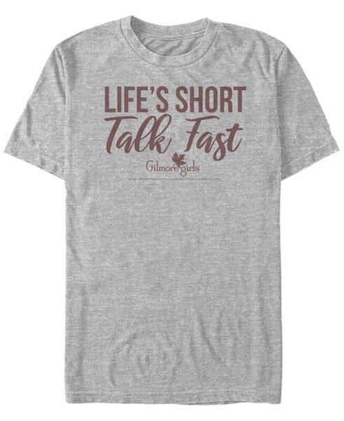 Men's Gilmore Girls TV Life's Short Talk Fast Short Sleeve T-shirt
