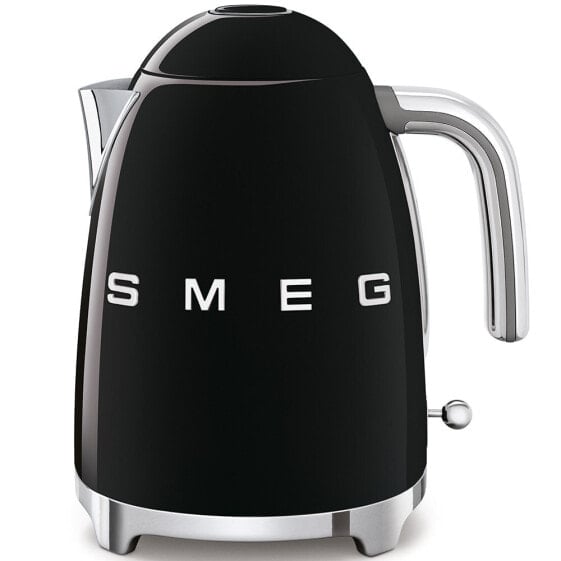 SMEG electric kettle KLF03BLEU (Black) - 1.7 L - 2400 W - Black - Plastic - Stainless steel - Water level indicator - Overheat protection