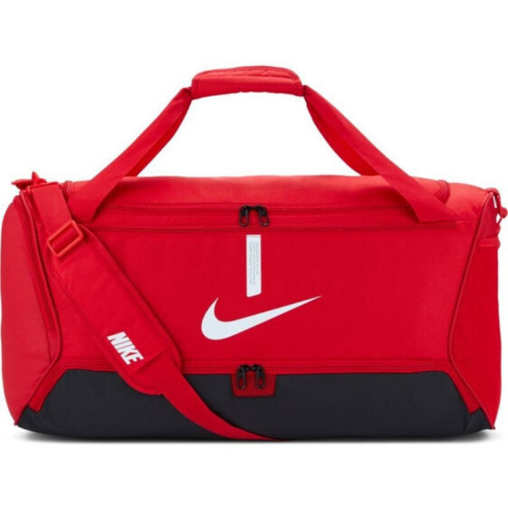 Спортивная сумка Nike Academy Team Duffel Bag M CU8090 657  красный/черный с логотипом
