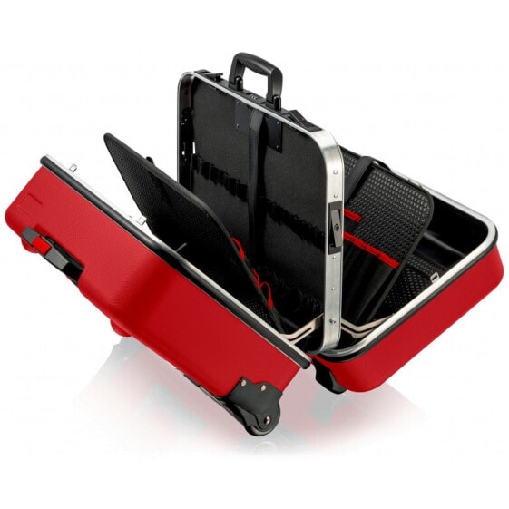 KNIPEX 98 99 15 LE, Tool hard case, Aluminum, Plastic, Red, 38 L, 30 kg, Hinge