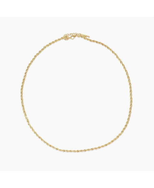 Twisted Rope Chain Necklace Gold