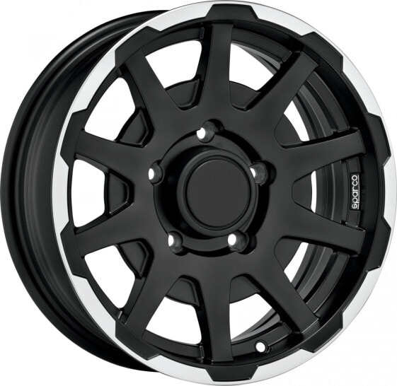 Колесный диск литой Sparco Dakar matt black lip polished 5.5x16 ET0 - LK5/139.7 ML108.3