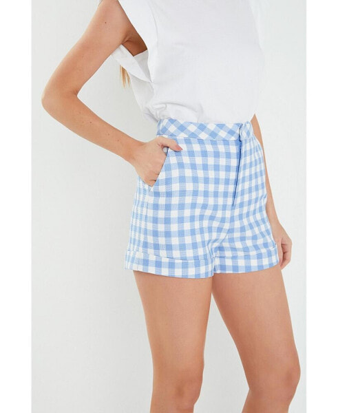 Women's Gingham Shorts