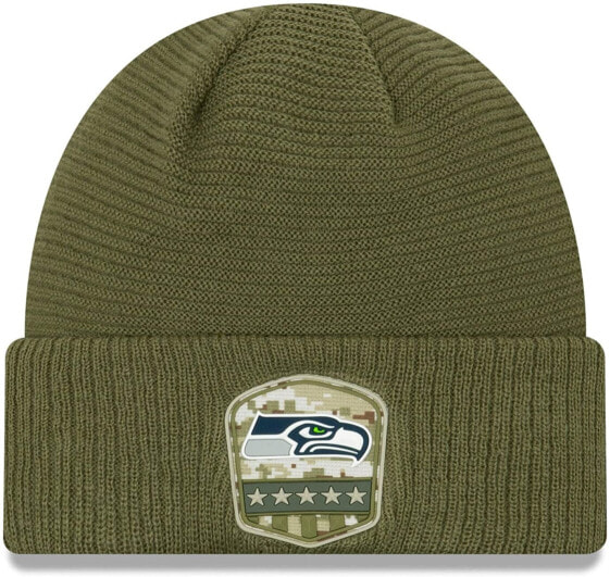 New Era Seattle Seahawks Beanie On Field 2019 Salute to Service Knit