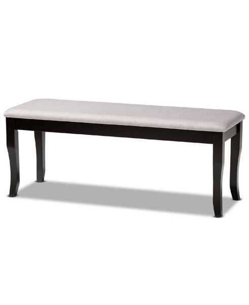 Cornelie Modern and Contemporary Transitional Fabric Upholstered Dining Bench