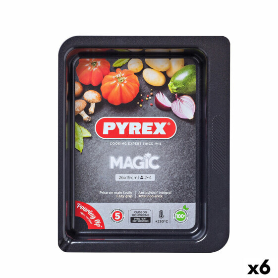 Форма для выпечки прямоугольная Pyrex Magic Metal 26 x 18 см 6 шт.