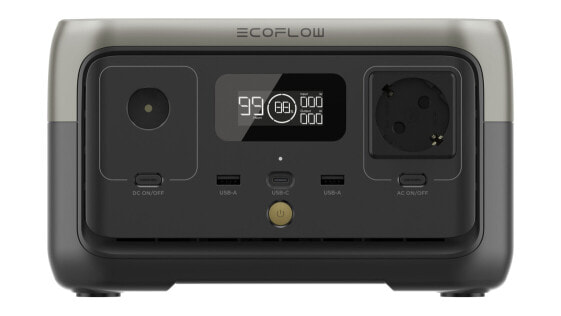 Портативный генератор Ecoflow Technology Ltd River 2 LFP AC Solar USB 256Wh 360W 300W Pure Sine