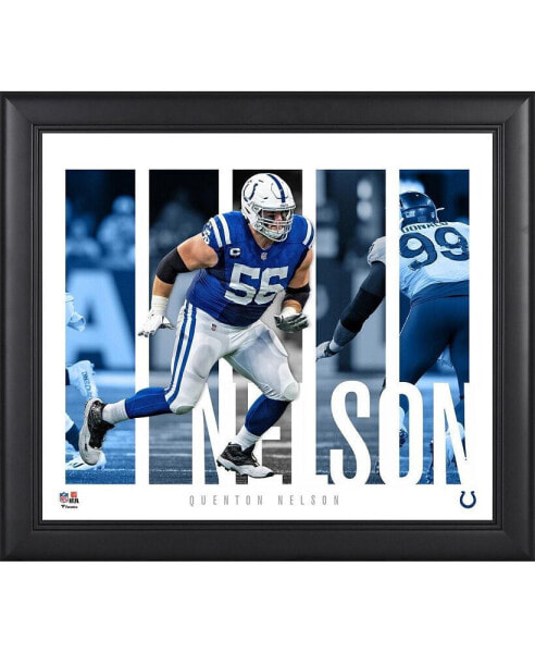 Quenton Nelson Indianapolis Colts Framed 15" x 17" Player Panel Collage