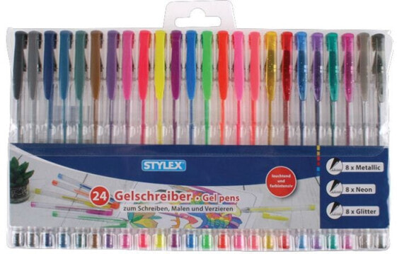 Ручка с гелем Stylex "Gelschreiber 24 Stück"