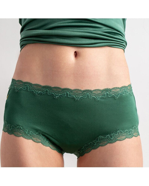 Plus Size Soft Silk Lace Brief