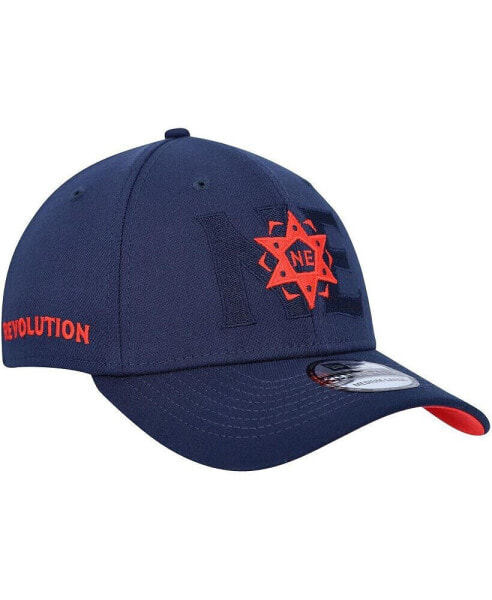 Men's Navy New England Revolution Kick Off 39THIRTY Flex Hat