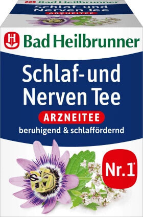 Arzneitee, Schlaf- & Nerven Tee (8 Beutel), 14 g