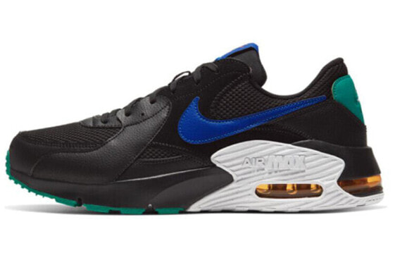 Nike Air Max 90 Excee 复古拼色运动 耐磨透气 低帮 跑步鞋 男款 黑绿 / Кроссовки Nike Air Max CD4165-002