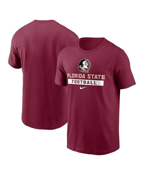 Men's Garnet Florida State Seminoles Football T-Shirt