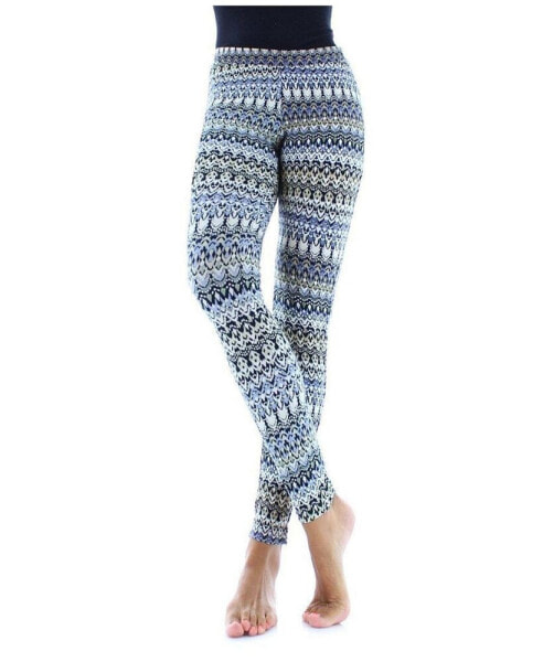 Women's Protuva Bohemian Print Cotton Blend Leggings