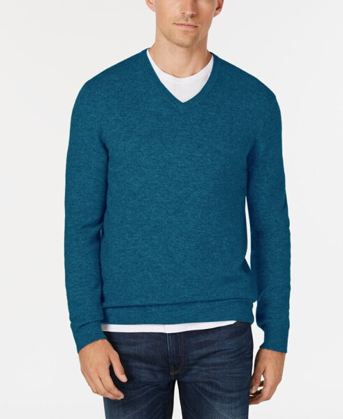 Men's V-Neck Cashmere Sweater, Created for Macy's