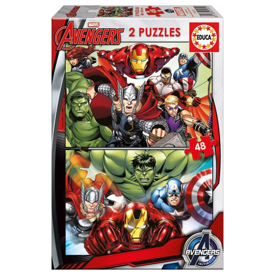 Пазл для детей Educa Avengers 2x48 элементов