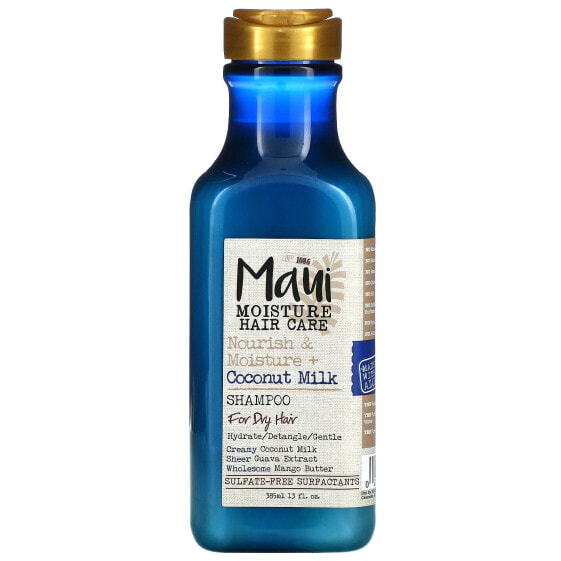 Maui Moisture, Уход за волосами, питательный и увлажняющий шампунь с кокосовым молоком, для сухих волос, 385 мл (13 жидк. Унций)