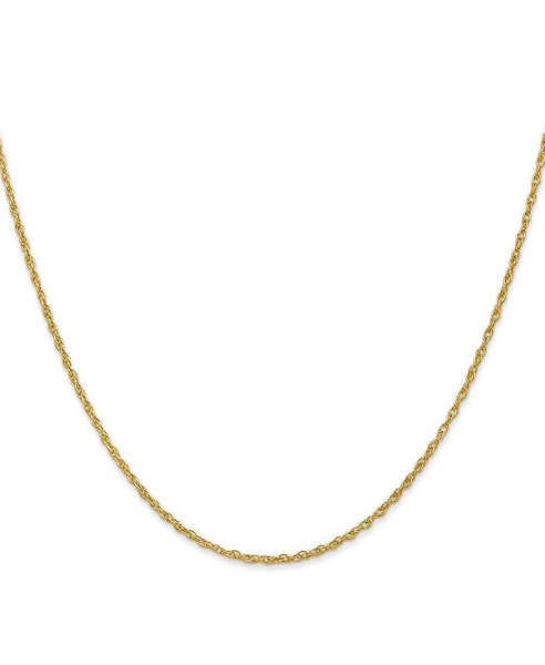 18k Yellow Gold 18" Baby Rope with Lobster Clasp Chain Necklace