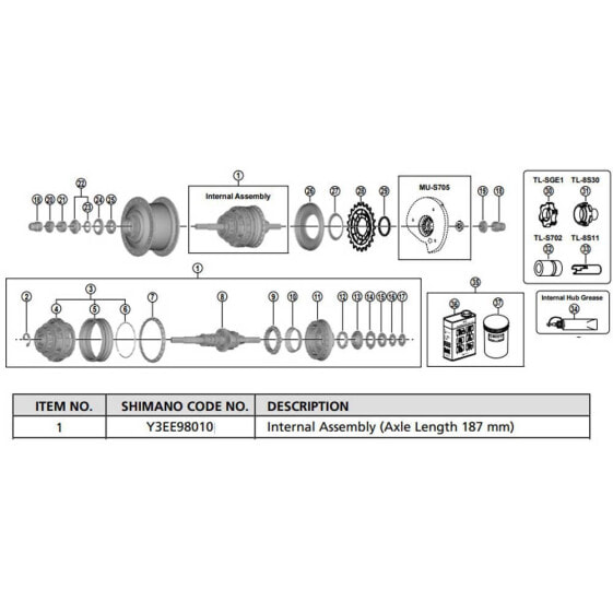 SHIMANO SG-C6061-8D Bushing