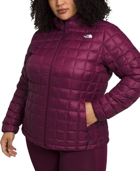 Plus Size Quilted Zip-Up Puffer Jacket