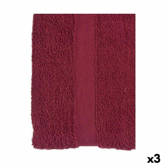 Банное полотенце Тёмно Бордовый 90 x 0,5 x 150 cm (3 штук)
