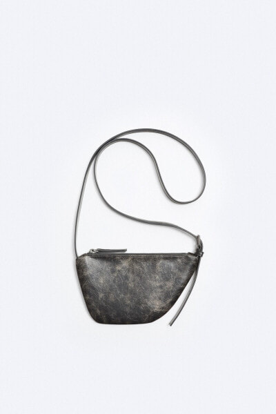 Mini asymmetric crossbody bag