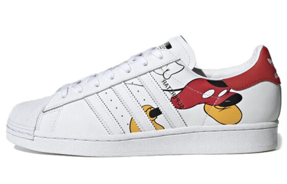 Кроссовки Adidas Superstar Mickey Mouse (Белый, Красный)