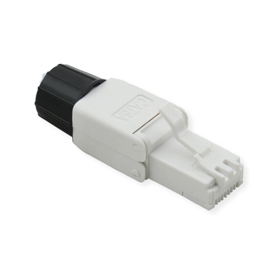 ROTRONIC-SECOMP feldkonfektion.barer RJ45 Stecker SLIM, Kat.6A/Kl.EA, UTP, werkzeuglos - ROLINE feldkonfektionierbarer RJ-45 Stecker Kat.6A (Class EA)