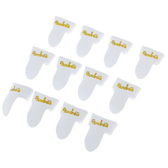 dAndrea Finger Picks 12-Set White L