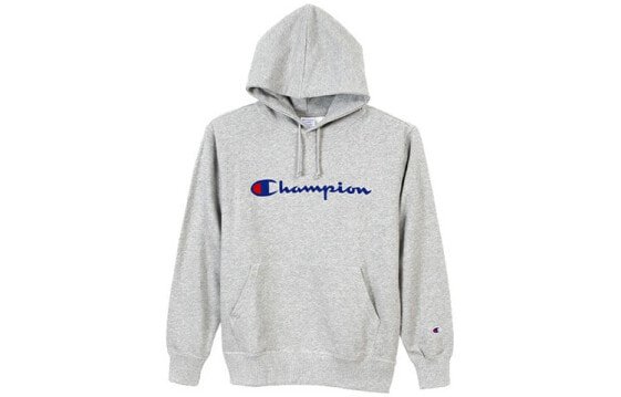 Толстовка Champion с логотипом Trendy_Clothing C3-J117-070, мужская, серого цвета